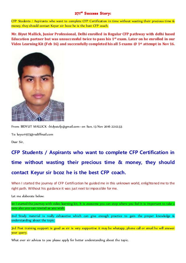 cfp course material